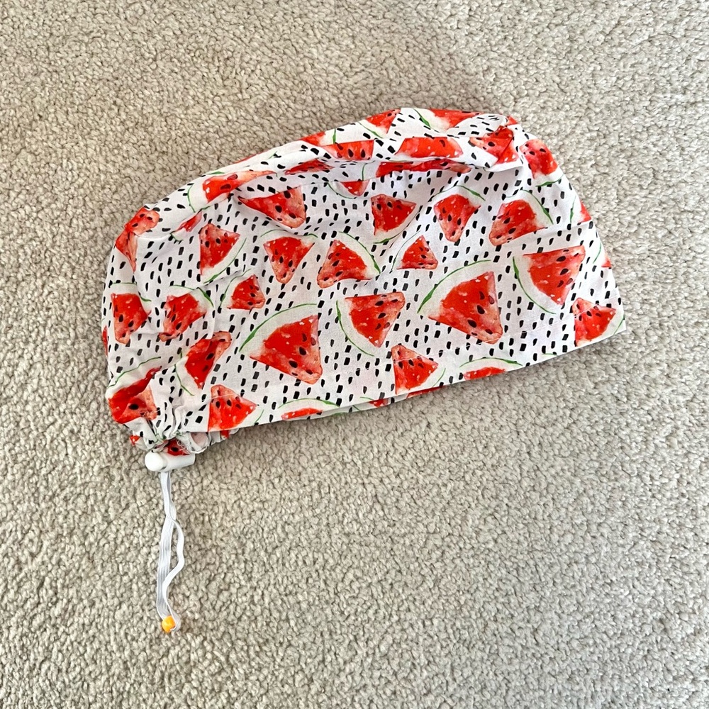 Watermelon scrub cap